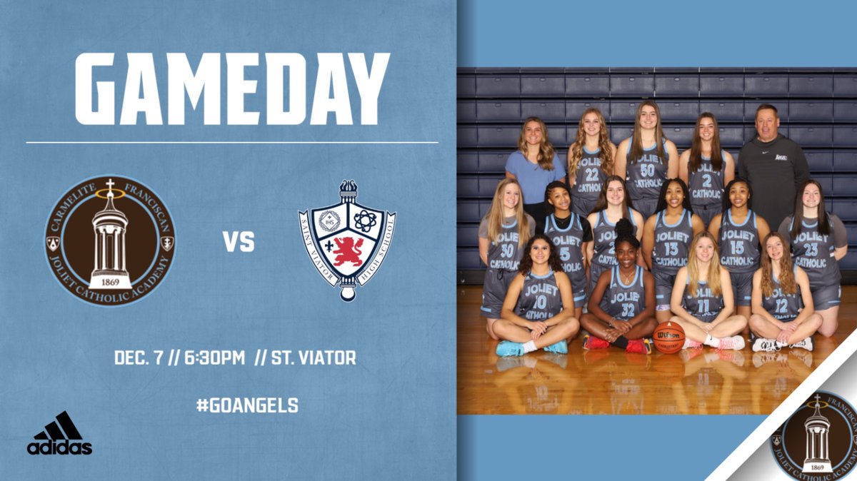 JcaAthletics's tweet photo. Game Day!  @JCAGirlsBBall open ESCC play on the road @ViatorGBB @ViatorAthletics. Sophs at 5:00, Varsity 6:30.   Fans must wear a mask at all times while inside St. Viator. #GoAngles https://t.co/B52GApRX6o