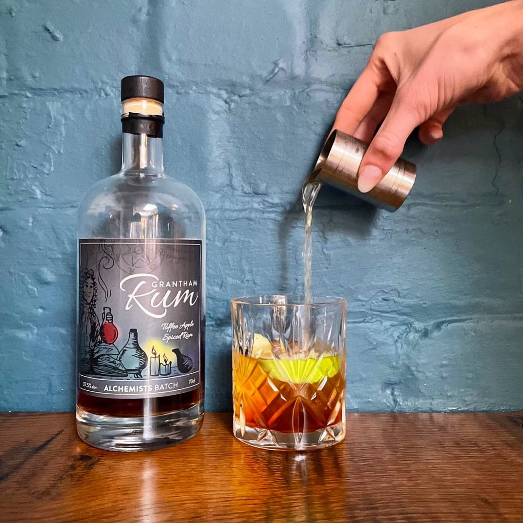 Grantham Gin’s Toffee Apple Spiced Rum… the perfect winter warmer❄️🥃 

Find our Toffee Apple Spiced Rum at the <a href="/PessimistGinBar/">The Pessimist Gin & Wine Bar</a> in Lincoln, or find your nearest stockist at granthamgin.co.uk 🌟

#Christmas2021 #spicedrum #Lincolnshire #supportlocal #toffeeapple