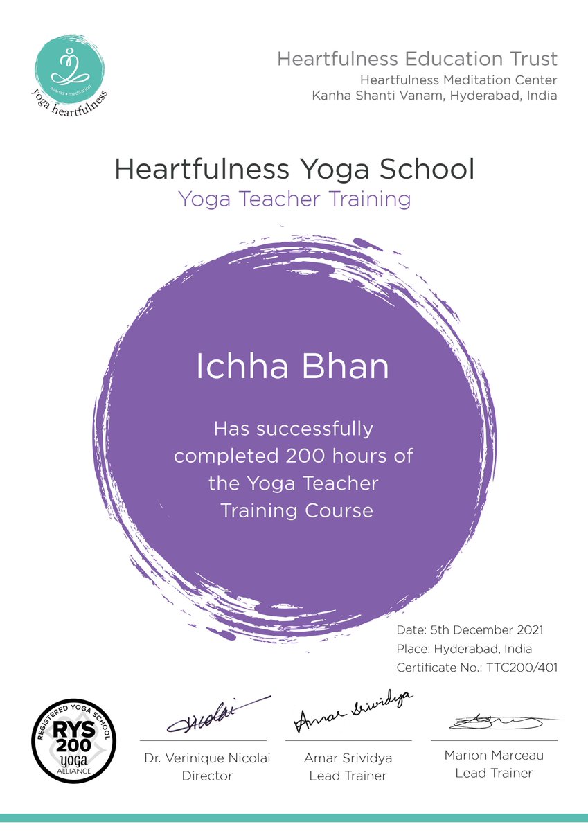 metamorphosisTW's tweet photo. Officially a #Yoga #Instructor using an #eclectic blend of Hatha Yoga and #Ashtanga Yoga to reach the goal of Raja Yoga!

#holisticwellness #fitness #healthandwellbeing #mentalhealth #meditation @asanas #heal https://t.co/Nq4rOz6ZFb