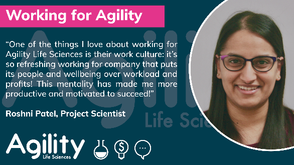 agilitylifesci's tweet photo. We asked the Agility team to tell us what they liked best about working here, this is what Project Scientist Roshni Patel had to say:
#DreamTeam #FastFutureproofFormulations https://t.co/6V9V3Xu1AI