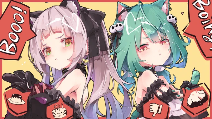 シオンちゃん生誕祭ライブのステージイラストを描かせて頂きました...!
ゲストもみんなかわいくてとても楽しいライブでした!🥳
#紫咲シオン生誕祭2021
 #シオンの書物 