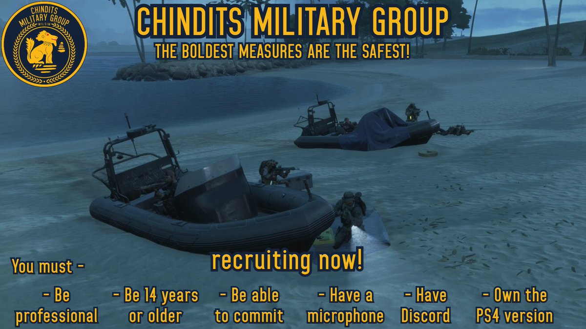 LRPGChindits's tweet photo. Do you enjoy #MilSim on #PlayStation? Do you also enjoy #Battlefield2042? If so CMG is recruiting today! Come by our Discord server to check our information out and see if we are the right unit for you! https://t.co/xw5kwHPNnB https://t.co/5nrDb35bZl