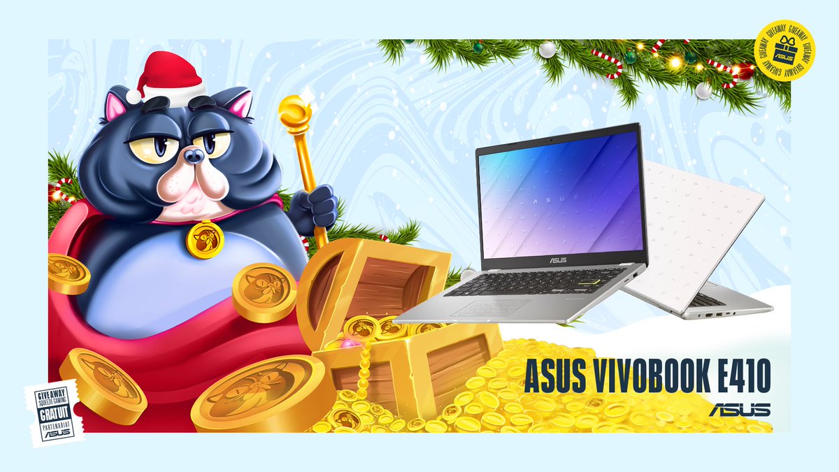 Aujourd’hui, on vous fait gagner un Asus Vivobook, parfait pour vos cours et déplacements !
Et amis gamerz, patience, la suite va vous plaire… 😏

Pour participer :
🔁 #RT le tweet
⏩ Follow <a href="/SqueezieTV/">Squeezie Industries</a> &amp; <a href="/AsusFrance/">ASUS France</a>
💬 Commente #NoelDeJumbo

TAS et prochains cadeaux le 12/12 🍀