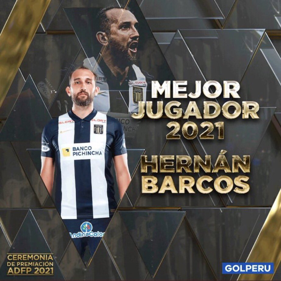 guslopezinfo's tweet photo. ⚠️ El ex Atlético Nacional, Hernán Barcos (@Hernanbarcos), fue elegido por @GOLPERUoficial y la @ADFP_Peru, cómo el mejor jugador del 2021 en el fútbol peruano. https://t.co/MpXhXpelGk