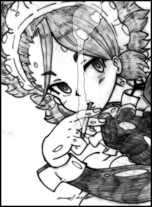 一応 東台院飛紀子様を用意していたのですわ
メイド服に煙草はよく似合うのですわ
出美子様よりおっぱいがエグい事になってしまった
のでツイッターではトリミングしときましたわ
(チキン)! 