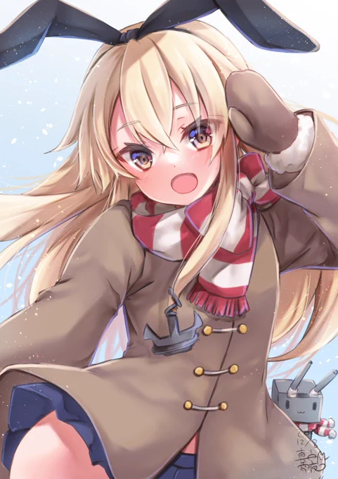 「島風!真冬の出撃も負けません!」 