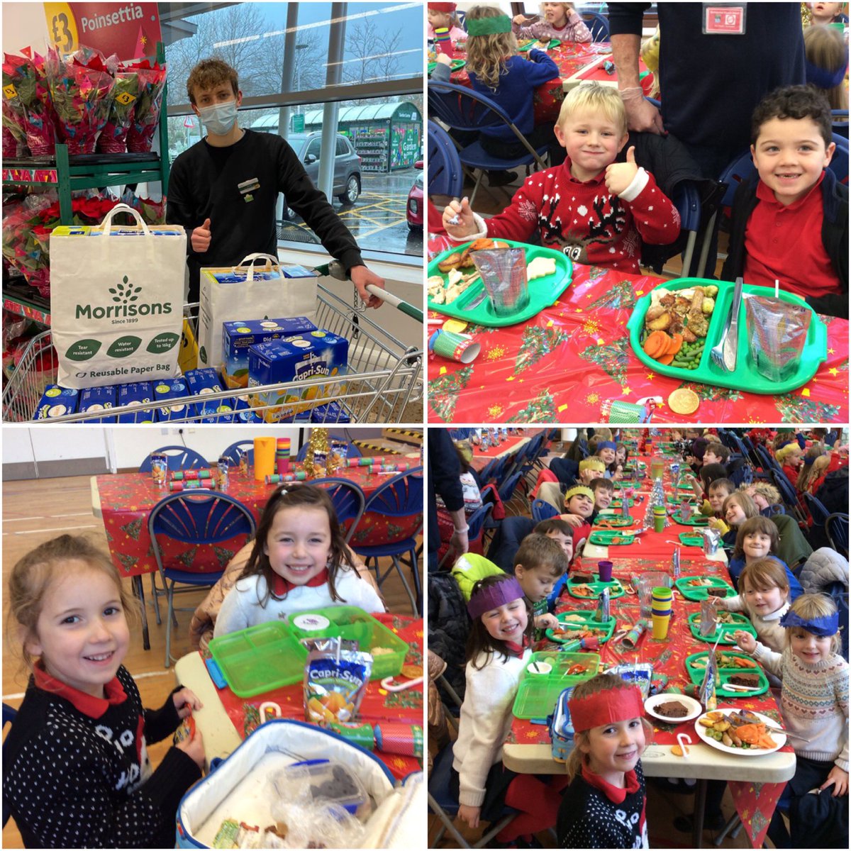Lovely to see the children enjoying their Christmas dinner and extras provided by Morrison’s! <a href="/Morrisons/">Morrisons</a> <a href="/BatheastonPri/">Batheaston Primary</a> <a href="/BatheastonHead/">Batheaston Head</a> #community #schools #batheaston