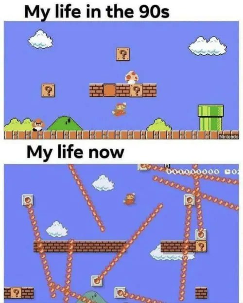 8bitstickcom's tweet photo. I miss the 90's 😪 #retrogaming #8bitdo #8bitstick #retrobeast #mario #retro #zelda #retromemes https://t.co/r72TDczCPb