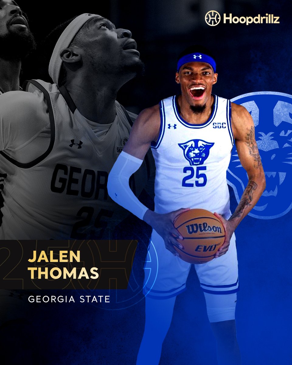 Hoopdrillz's tweet photo. Today we're rockin' with Jalen Thomas of @GeorgiaStateMBB! Have another sensational season and thanks for being a part of the Hoopdrillz fam. 🤜🤛

#hoopdrillz #hoopdrillzfam #thehoopdrillzway #futurestar #basketballtraining #hoopscommunity #feature #georgiastate https://t.co/G0daeJVw5K