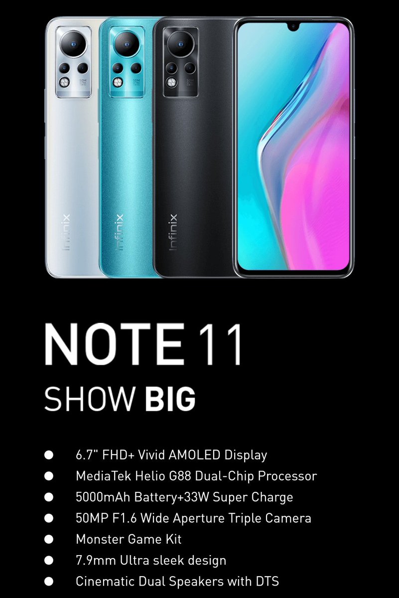 rockleaks's tweet image. Infinix Note 11 Series Launching on 13th December in India. 

#infinix #infinixnote
#InfinixNote11 #infinixnote11s