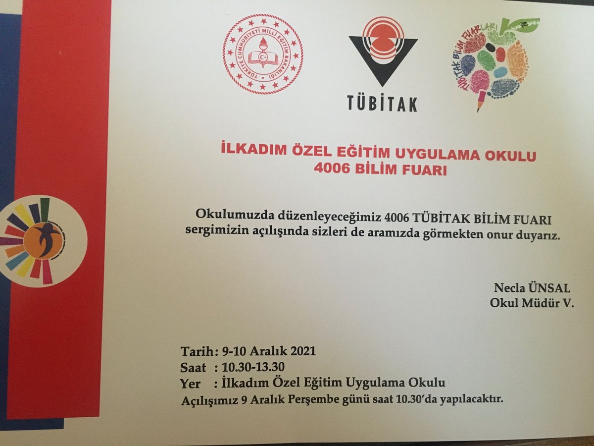 ilkadimozeleuo's tweet photo. TÜBİTAK 4006 Bilim Fuarımız ziyaretçilerini bekliyor https://t.co/YCDrcTZoVc