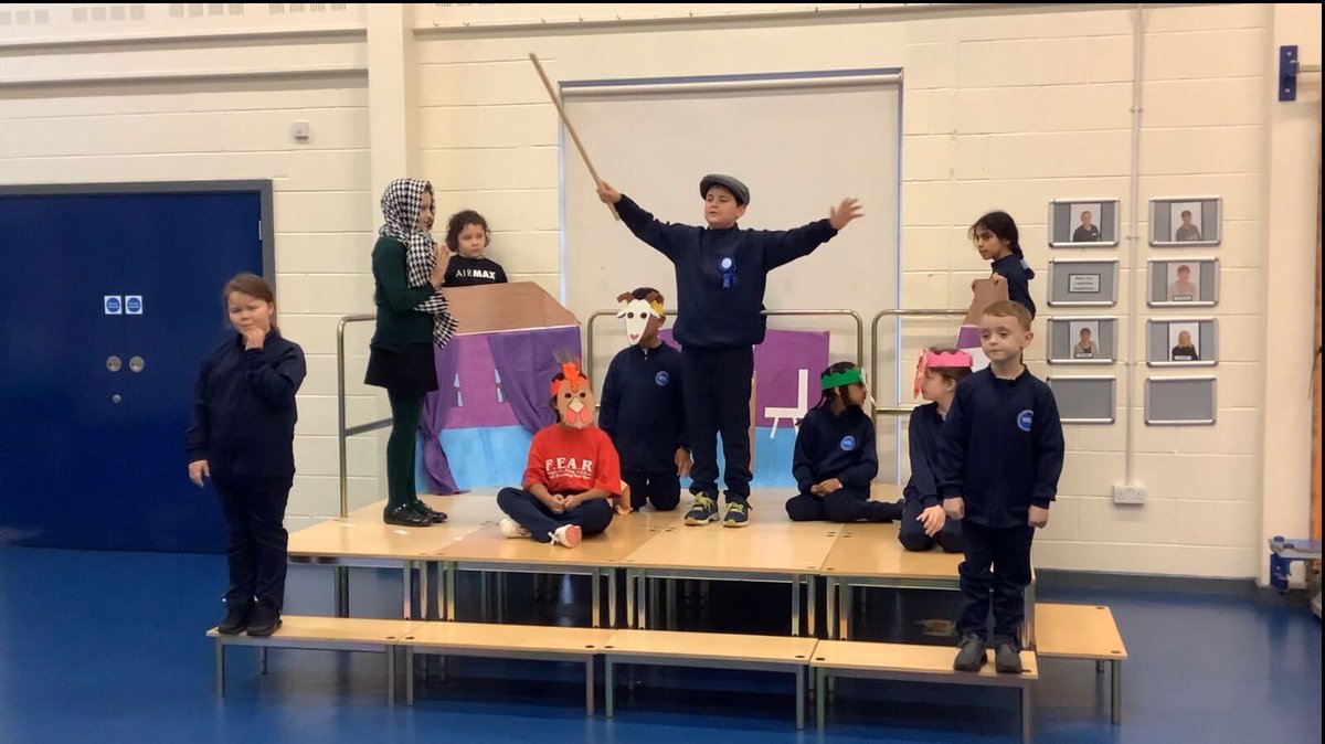 hgprimary's tweet photo. A huge well done to Year 4 for your @ESBUK group performances today. Your speaking, listening and acting skills were a joy to watch! Thank you to @MissBeedREMAT for leading on this. @RainbowEduMAT ⭐️⭐️⭐️⭐️⭐️ https://t.co/Apt1sdTxjo