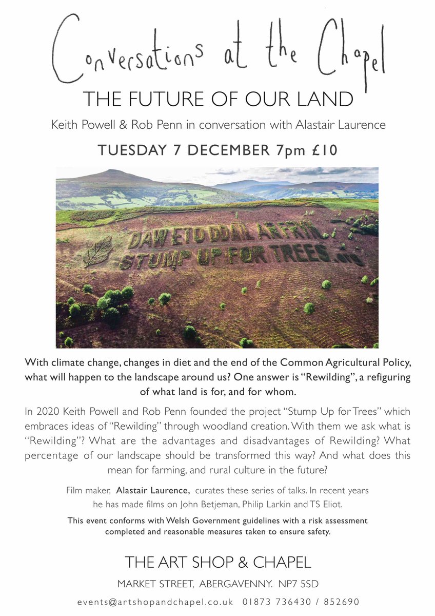 Thanks to all who came and made excellent contributions to this 'Conversation' event last night. Really important for us all to invest energy and thought into considering this - the future of our land, across the UK. Change is coming. How do we ensure it is positive?