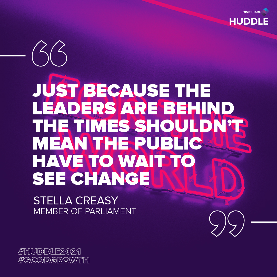 mindshare_uk's tweet photo. Stella Creasy, Labour &amp; Co-operative MP for Walthamstow, joined us earlier today to discuss how audiences can be empowered, engaged and taken on a journey of #GoodGrowth​.

#huddle2021
#GoodGrowth https://t.co/TK8qNjiCor