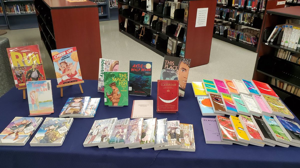 New graphic novels are in your library! We have many resources promoting diversity. Come check them out!