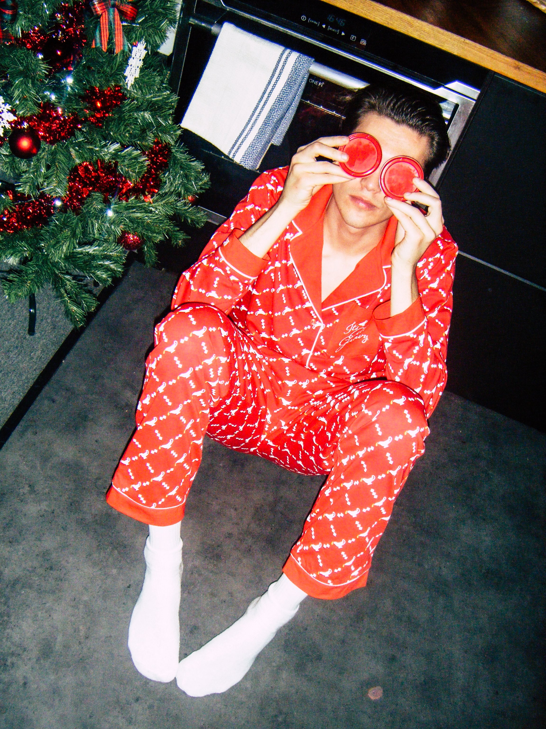 KFC UK on X: New Christmas merch just dropped. Haven't got the official  pics yet so just did my own thing. PJs from  Cool  shades - mine.  / X