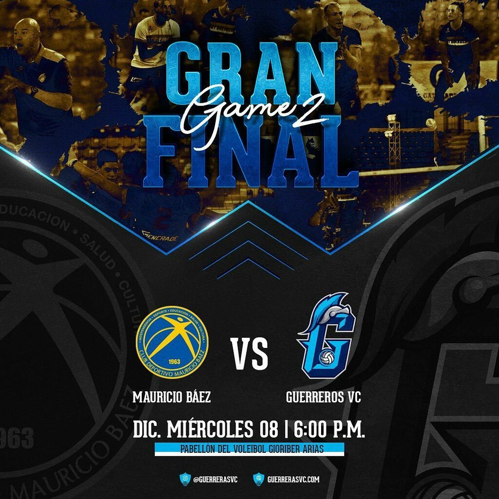 Hoy continua la serie final con el segundo partido de la serie a partir se las 6:00 pm.

#somosguerreros #contodoportodo