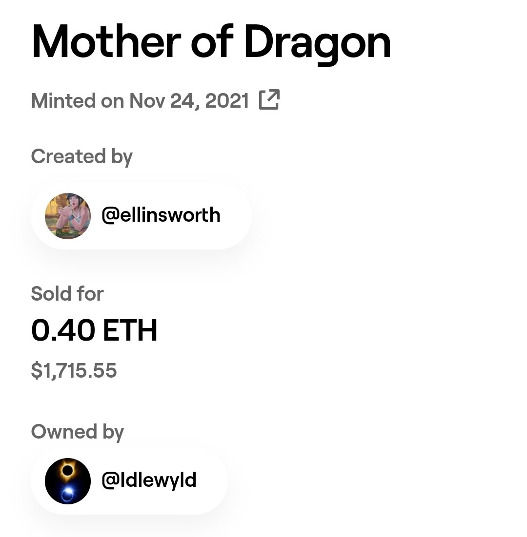 ellinsworth's tweet photo. The auction is settled and @Cryptinish won the NFT! Thank you for collecting this artwork!

Also, since I have an invitation spare for @withFND , please drop your NFT here if you think your work should be on Foundation. I will choose the winner in 1x24 hours. #NFTCommunity #nft https://t.co/9oMIvhaM5z