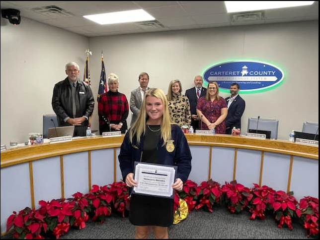 Way to go Meredith! #marinerfamily #marinerpride #cteuspresidentialscholar  #carteretcountycte