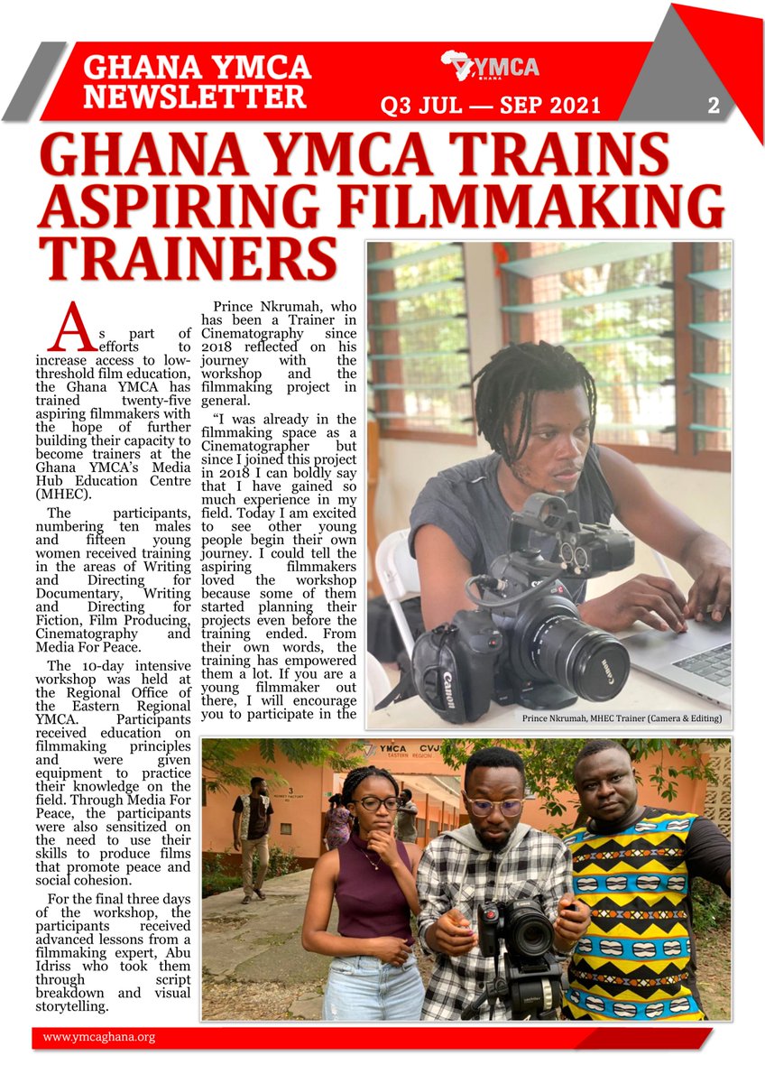 YmcaGhana's tweet photo. #ICYMI: Here are our major stories from the third quarter of 2021. 
#GhanaYMCA #YMCA 
@Africa_YMCA 
@WorldYMCA https://t.co/JrhBqJAYmo