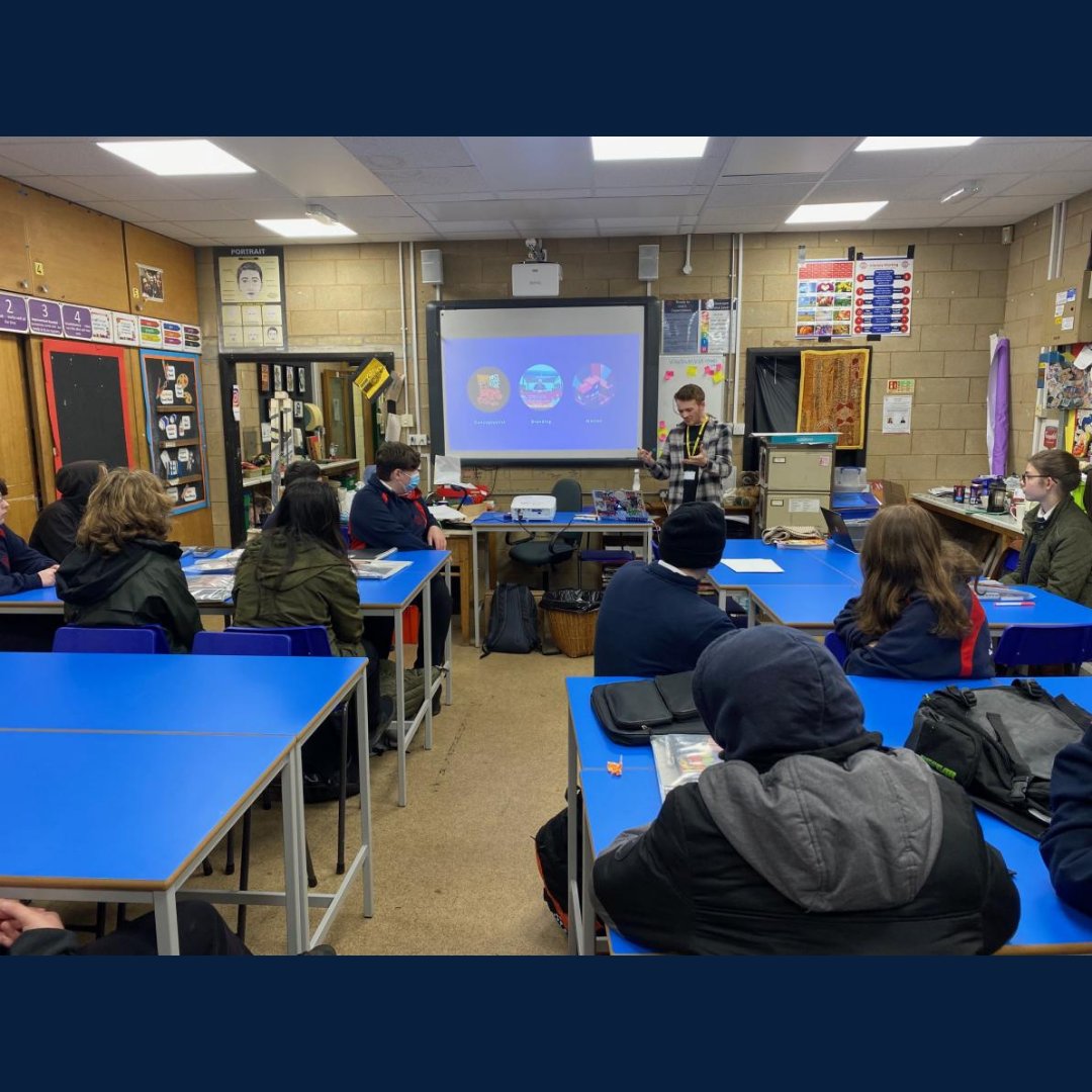 pixelhazestudio's tweet photo. PixelHaze Creative Director, Ken Rees has been delivering creative workshops in Ysgol Calon Cymru High School to yr 10 and 13. They discussed design techniques and adobe illustrator with an overall great experience for all!

#pixelhaze #fundamentalsofdesign #ysgolcaloncymru https://t.co/Y8ImvIfALq
