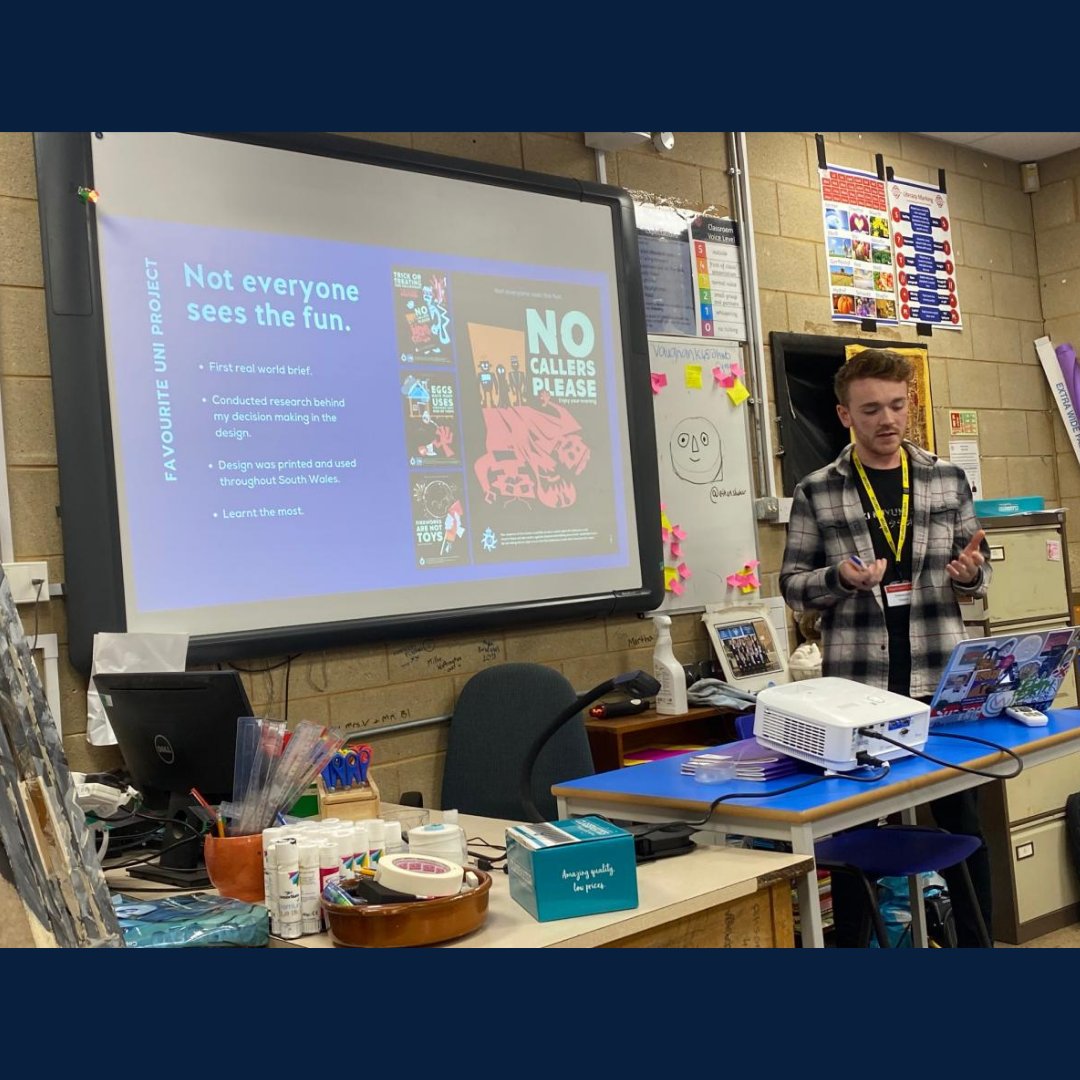 pixelhazestudio's tweet photo. PixelHaze Creative Director, Ken Rees has been delivering creative workshops in Ysgol Calon Cymru High School to yr 10 and 13. They discussed design techniques and adobe illustrator with an overall great experience for all!

#pixelhaze #fundamentalsofdesign #ysgolcaloncymru https://t.co/Y8ImvIfALq