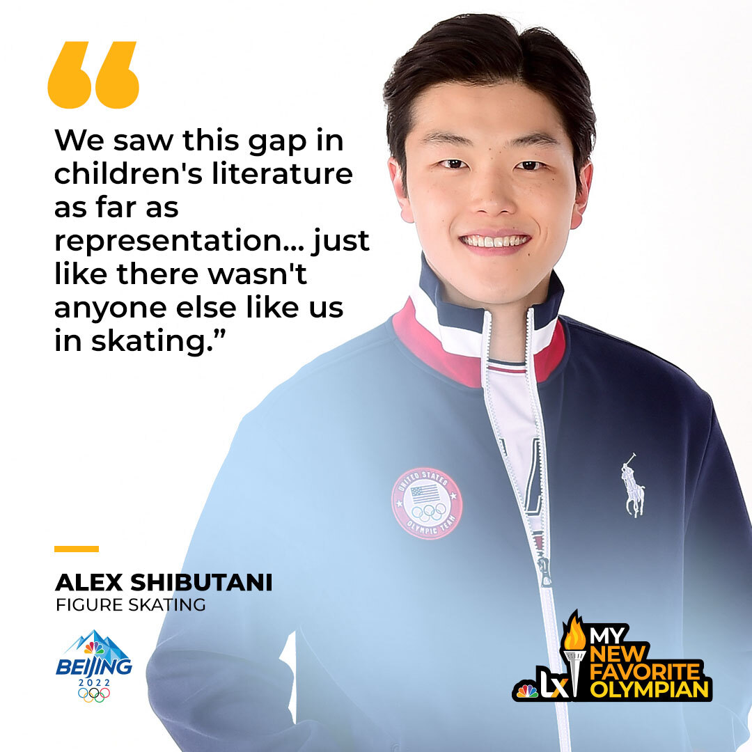 NBCLX's tweet photo. Two-time Olympic figure skating medalists @MaiaShibutani and @AlexShibutani are determined to diversify book publishing. The @ShibSibs joined our podcast #MyNewFavoriteOlympian to discuss their journey. Listen here: https://t.co/fBetS4qkne https://t.co/y4zTfTJACj