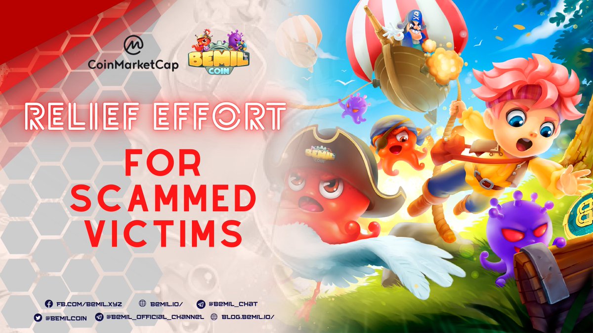 All scammed victims please fill out the information at link below to receive support from Bemil and CoinMarketCap for buying token from wrong Contract Address on CMC on Nov 5th
👉 forms.gle/5XC8YSK4tMNuJH… 
(all requirements and payment time are carefully noted at link, pls check).