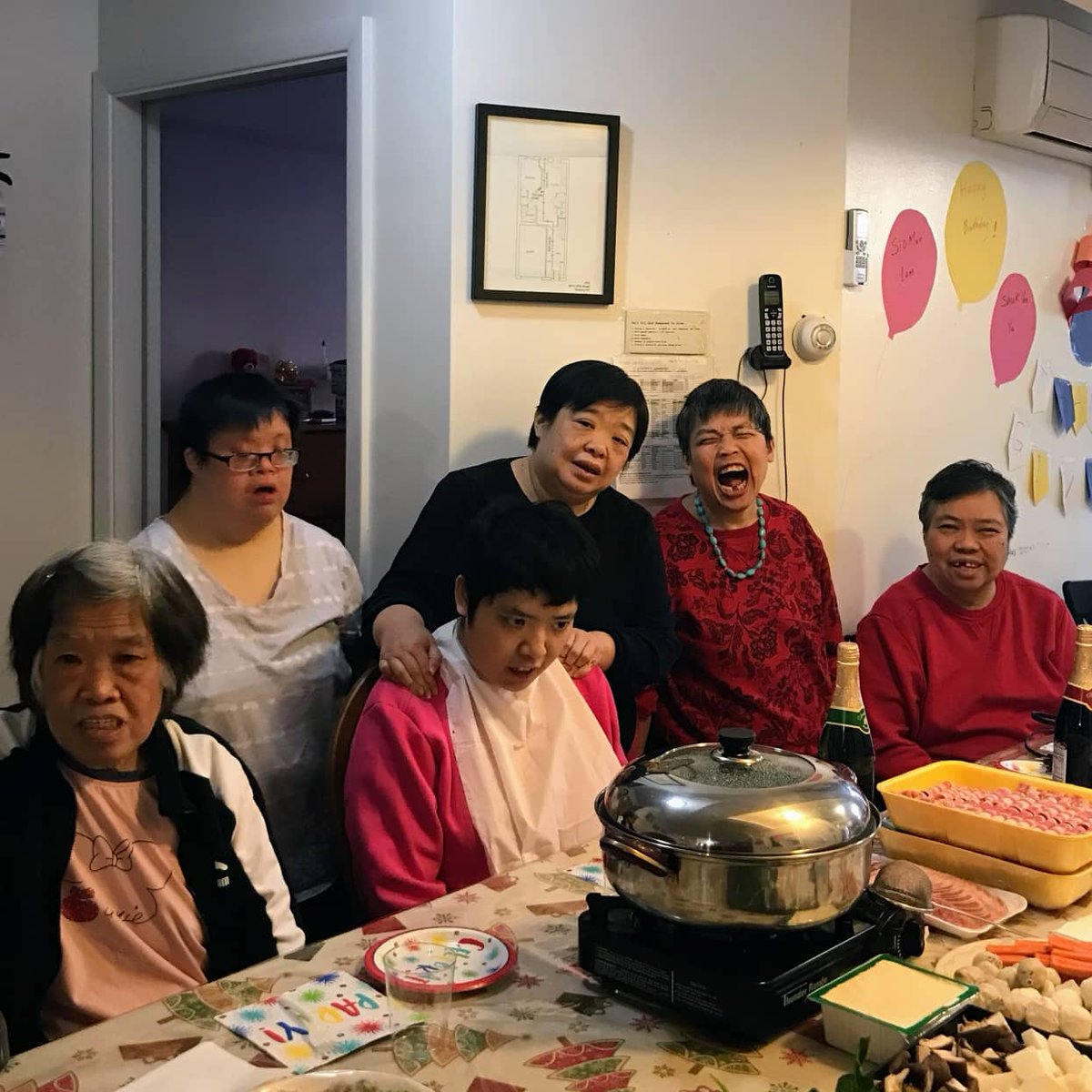 cpc_nyc's tweet photo. The residents and staff of the Josephine M. Ho Community Residence for Special Needs celebrated a birthday with hot pot and cake! Residents receive around-the-clock care from our dedicated staff. #AdvancingourCommUNITY https://t.co/lN991D9Aks