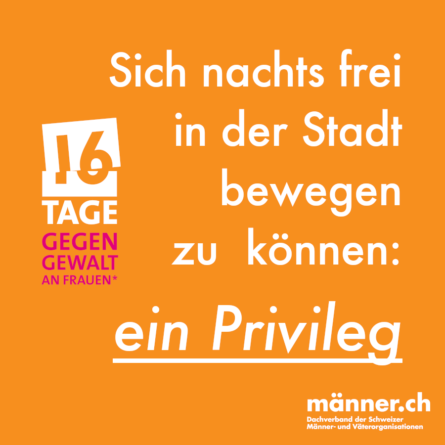 maennerch's tweet photo. Letzte Tage der Kampagne @16tage_ch mit dem diesjährigen Fokushema sexualisierte Gewalt. Auch darüber hinaus, an allen anderen Tagen im Jahr ist es wichtig, sich vor Augen zu halten, mit welchen Privilegien man(n) durchs Leben geht.  #männergegengewalt #caringmasculinities https://t.co/4nl0cxjknb