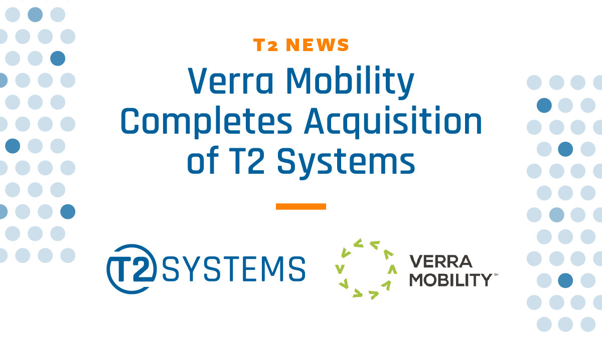 We are excited to announce that <a href="/VerraMobility/">Verra Mobility</a>, a leading provider of smart mobility technology solutions, has completed its acquisition of T2.

Press Release: bit.ly/3Iq5YVk