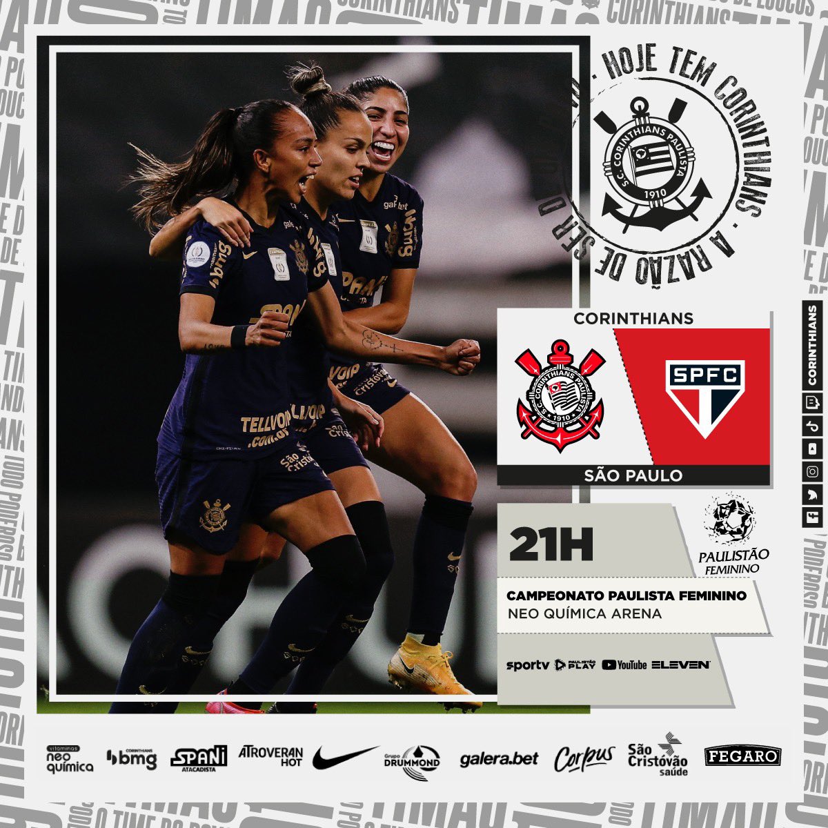 Confira as melhores imagens da decisão do Campeonato Paulista Feminino