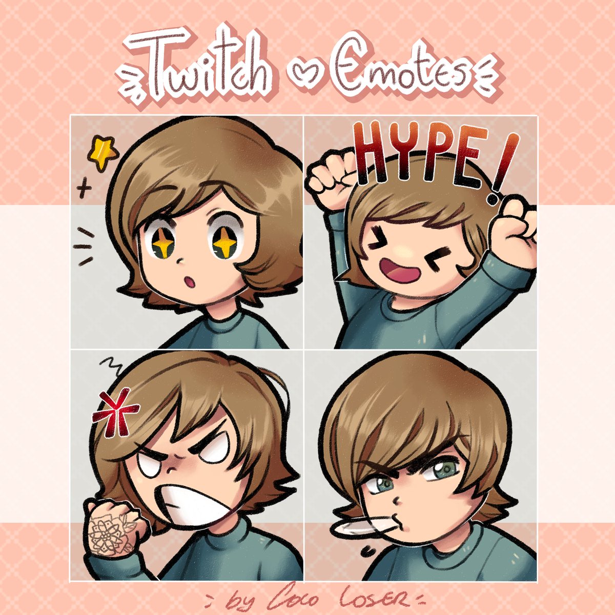 coco_loser_'s tweet photo. Hello! I open again my Emotes commissions! If you are interested please DM me!
TAT: two weeks or more, depends, but I'll keep in touch!
#emoteartist #twitch #twitchgraphics #commissionsopen #emotecommissions #emotecommissionsopen https://t.co/VTSjbhWizd