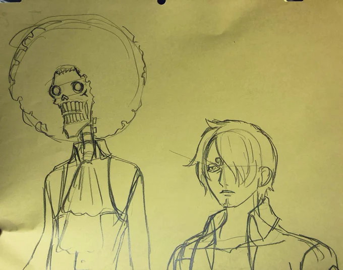 なんで右左ちがうんだ?はっ!さては!上手く修正出来なくて逆から描いたな!わし 
