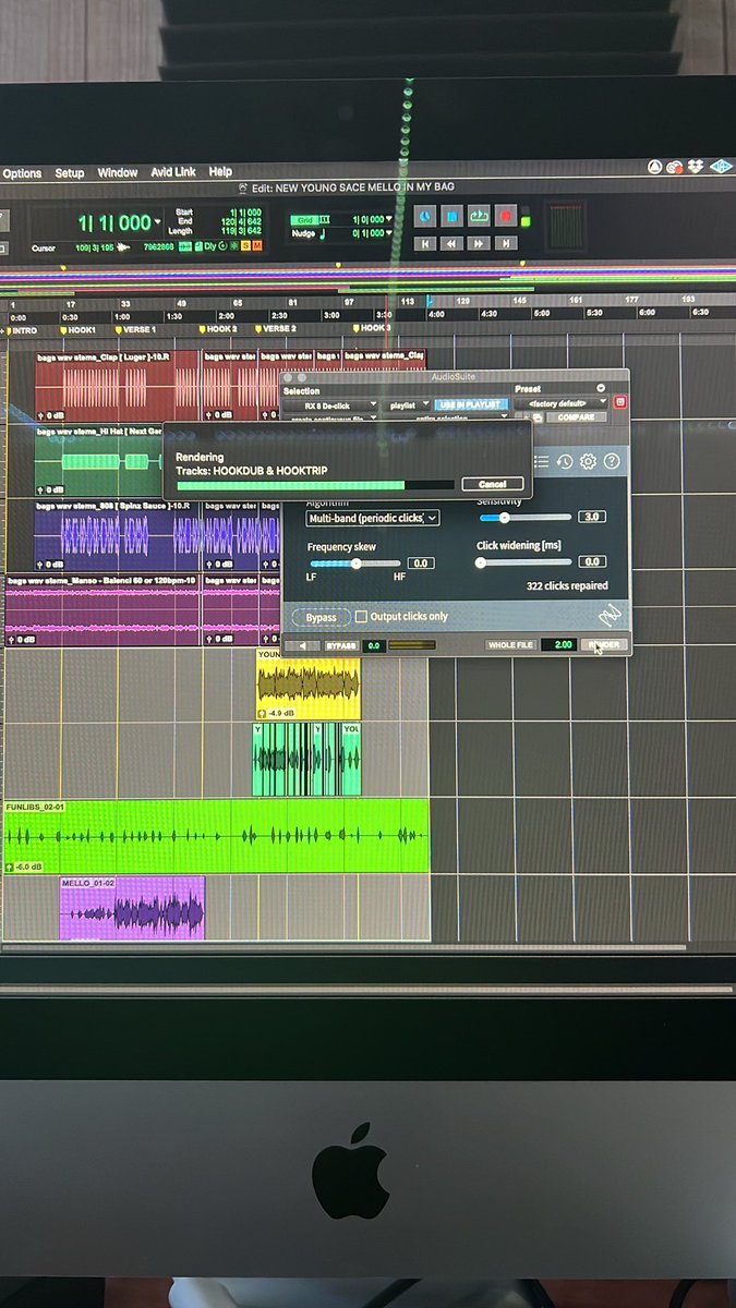 bumpythegreatam's tweet photo. Cleaning Vocals .. make sure your vocal recordings are clean when recording .. before you send out for mixing #mixedbybumpy #aminentertainmentllc #bumpythegreat https://t.co/o5OPPmTbk5