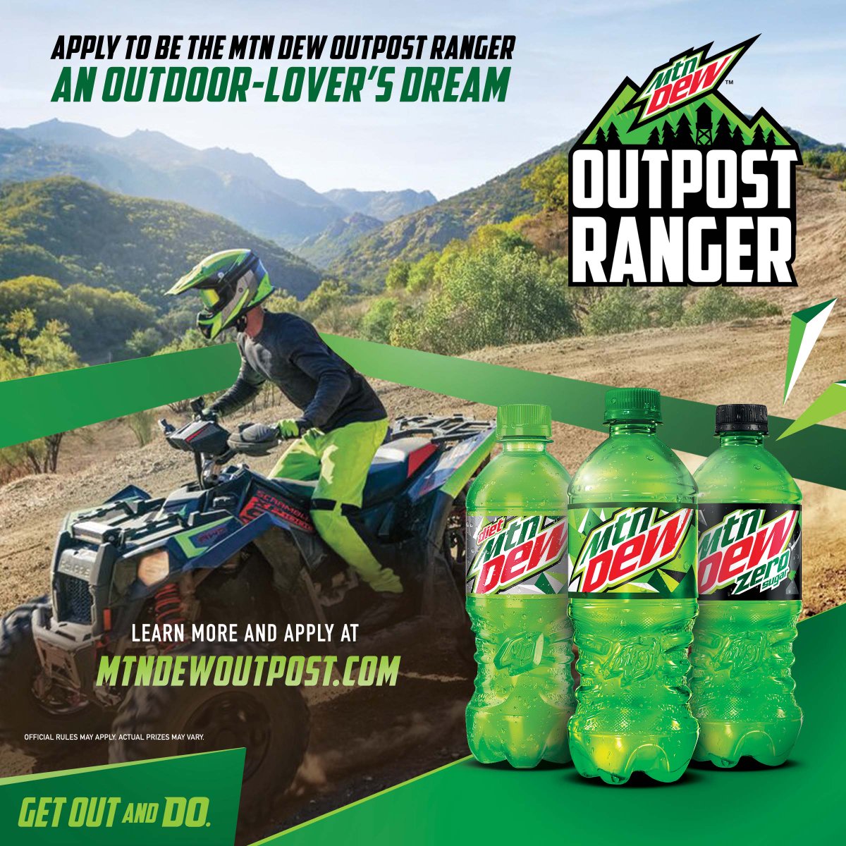 MountainDew's tweet photo. We want to pay you $5,000 to be the MTN DEW Outpost Ranger and live out an outdoor-lover’s dream job for one week at Doe Mountain. 

Apply today for your chance to win! US Res/18+/Ends 1/14/22. Rules: https://t.co/LpvxkZx32e https://t.co/k2r2A12Ey0