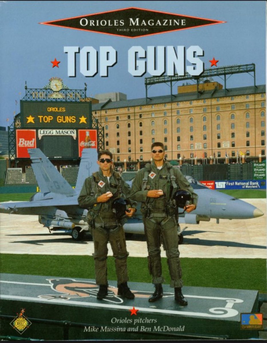 editti22's tweet photo. Happy birthday to one half of the coolest cover in Orioles magazine history, Mike Mussina. https://t.co/Li1y8PFCH6