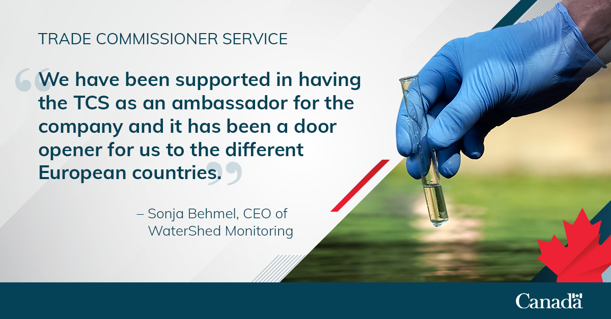 Expanding to European markets has never been easier!

Learn how #QuebecCity based company @WaterShedMonit is helping protect water in Europe with our support: ow.ly/5BKC50H5fCM #CETA