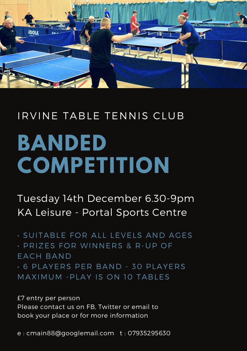 Craig looks back Table Tennis Scotland