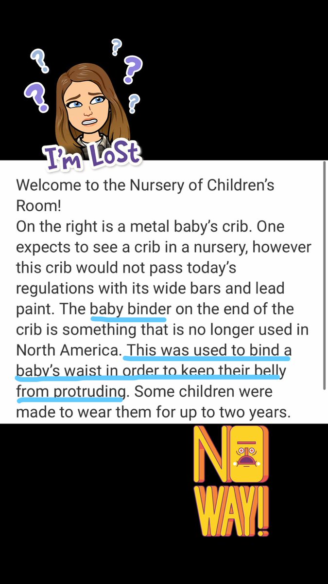 karlee_little8's tweet photo. Crazy to think that our society has been concerned with body image for so long and the lengths people would go to. Makes me understand why/how body image is still a topic of issue today as well. #museumhack #ssteaching #ICT361 https://t.co/3R6CUDWekd