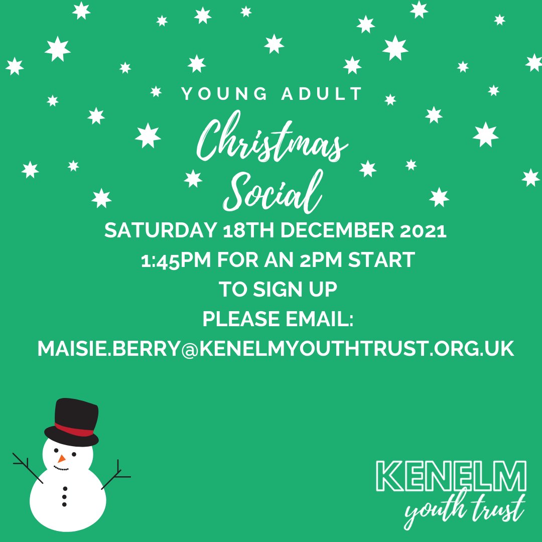 🎄The Young Adult Social Christmas Special is just over a week away! Just us for a time of looking into the journey of Advent and how we can prepare ourselves for the birth of Jesus at Christmas🎄