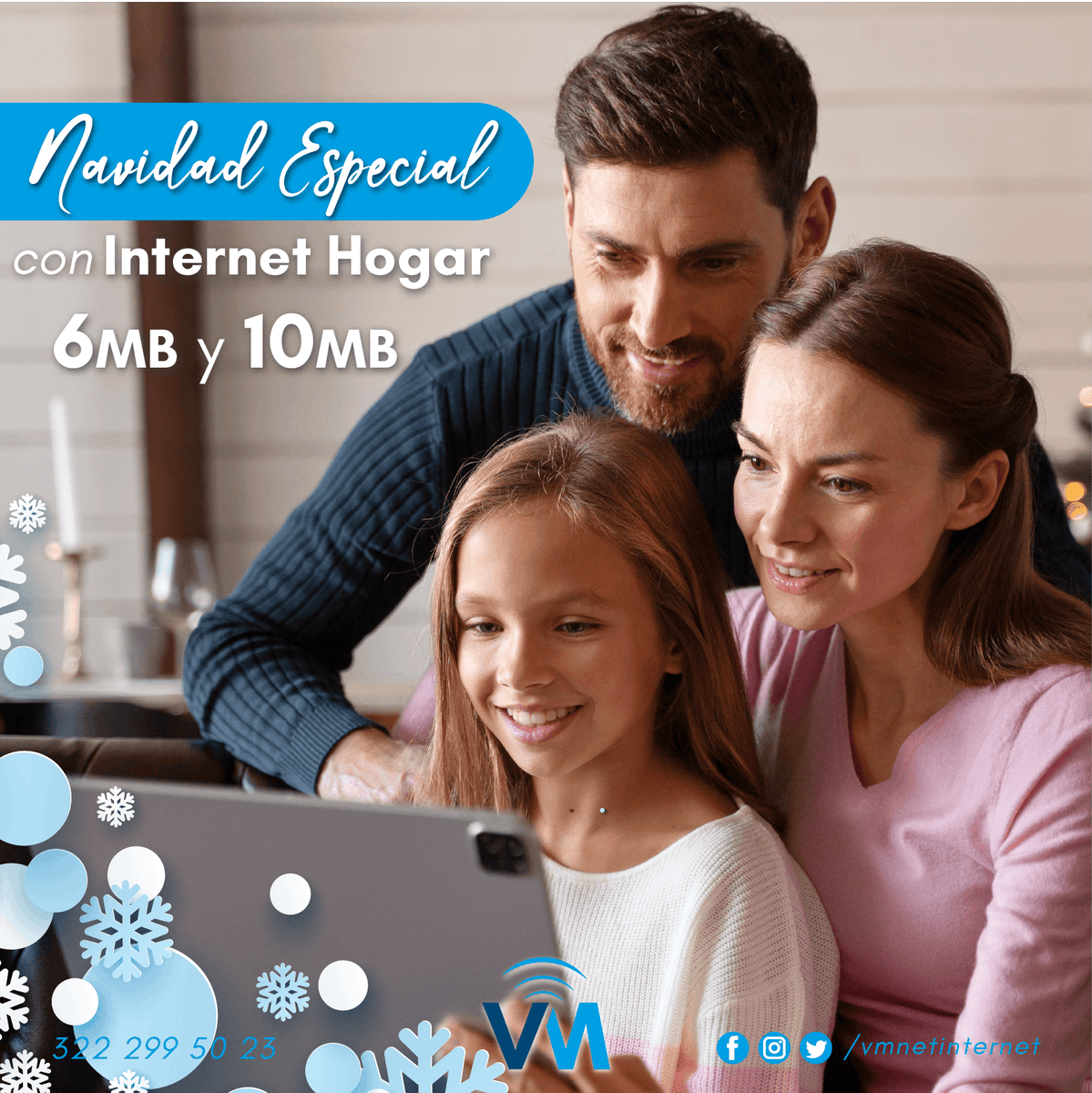 vmnetinternet's tweet photo. Que esta navidad no falte tu #internet hogar tradicional📶🏡
📶 6 Megas $350 al mes
📶 10 Megas $500 al mes

✔ Soporte técnico todos los días
✔ Solución a fallas hasta en 48 horas
✔ Sin tiempo minimo forzoso de contratación

🌐https://t.co/Xr0ffkkftg

#vmnet #vallarta #navidad https://t.co/maD2opRkPU