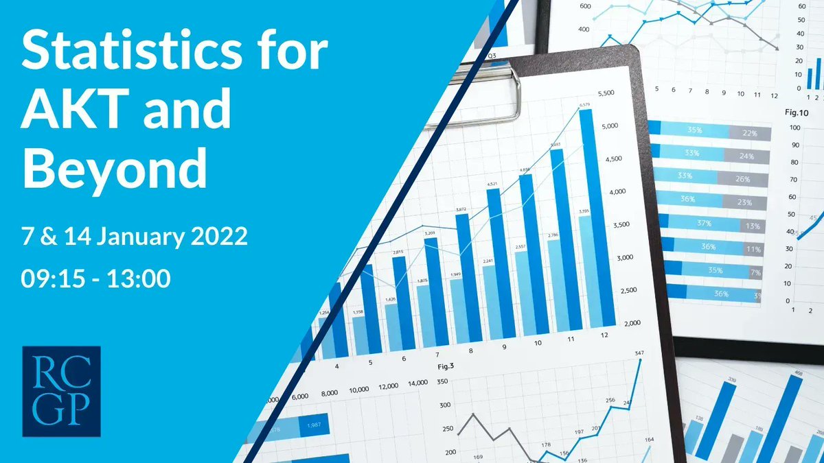 Join us for a series of short lectures given over two half-days to explain the key concepts of statistics. This course is ideal for GP trainees who are preparing for the AKT exam or anyone in the PCT who would like to increase their knowledge 👉 buff.ly/3pFLUan