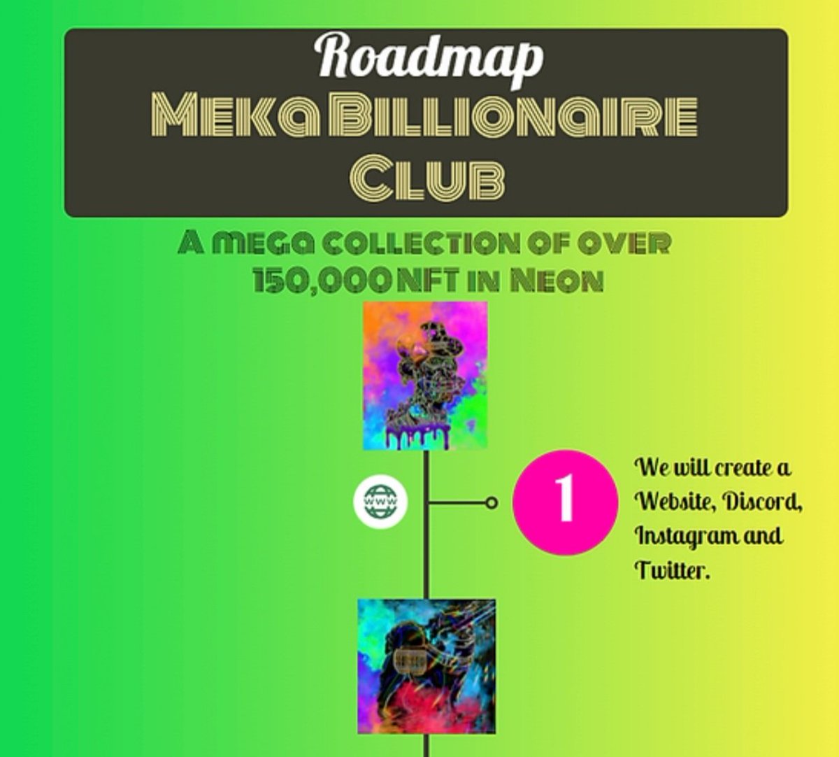 MekaNeon's tweet photo. Roadmap available 🚀🔥📢
https://t.co/gS4fLHVPYB

#nft #nfts #nftcollector #collection #opensea #bayc #mayc #doodle #daw #pabc #ccc #bakc #neon https://t.co/652AoJxqpj