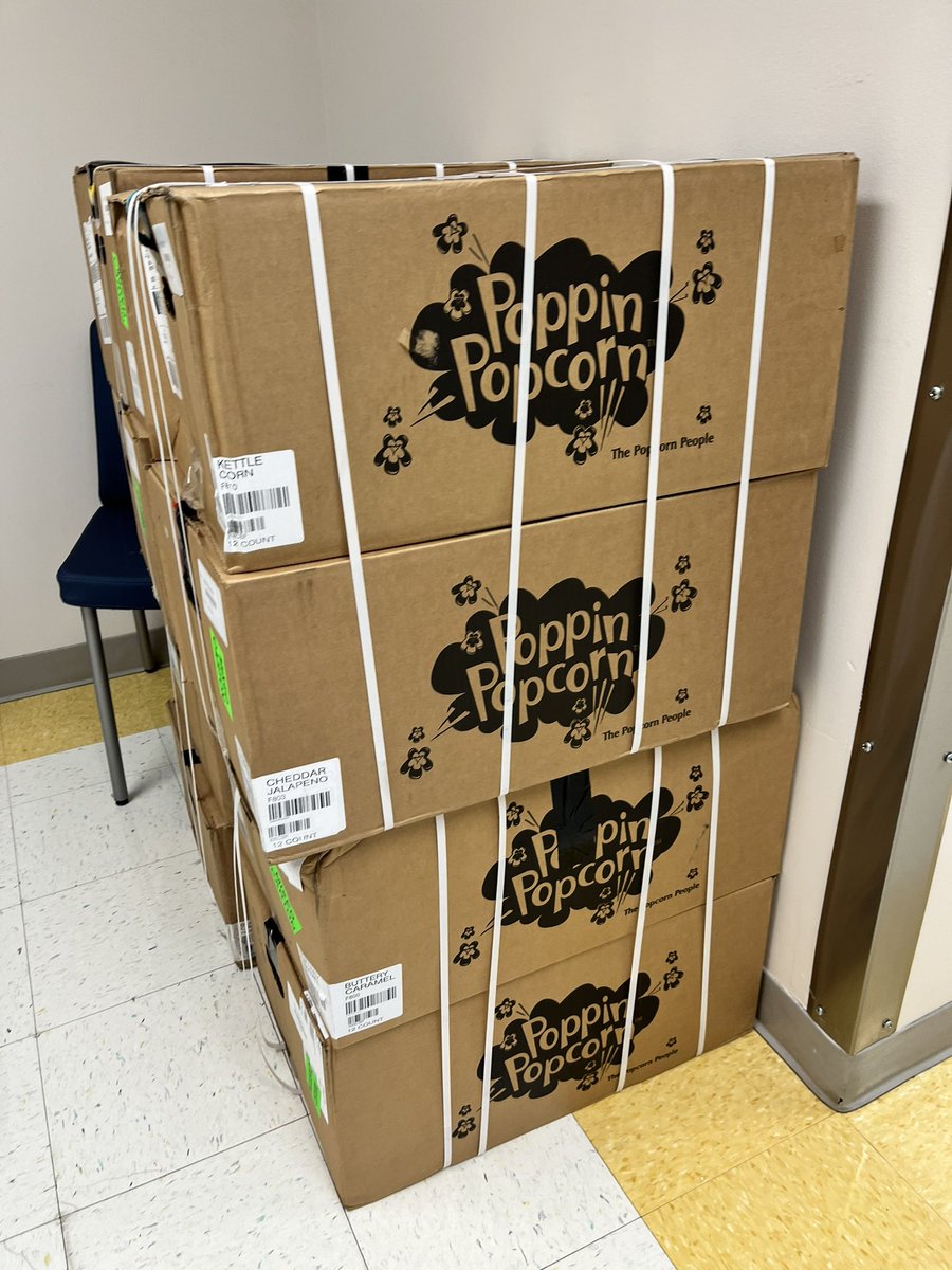 Popcorn is here!!!! Thank you to everyone for supporting our team. #thankyou #metourgoal