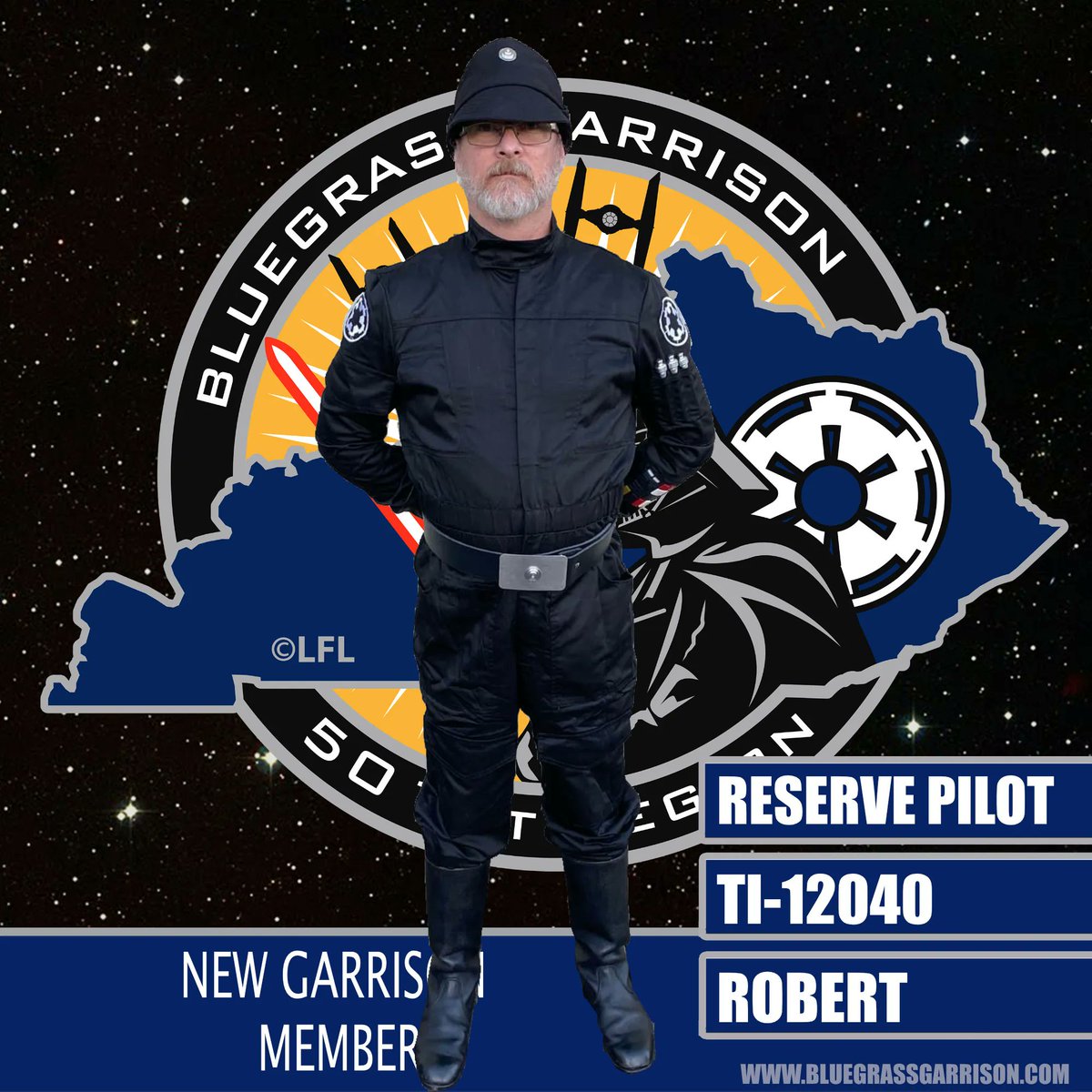 501st_BlueGrass's tweet photo. Congratulations TI-12040 on your approval and to the 501st Legion. We know you worked hard on your costume and can’t wait for you to show off your hard work at a future event! #501st #501stLegion #BluegrassGarrison #StarWars #BadGuysDoingGood https://t.co/0N80gA2DTs