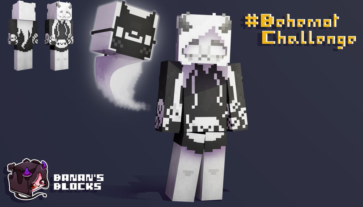 BanansBlocks's tweet photo. 🔹 Minecraft HD Skin🔹
The #behemotchallenge but as a Minecraft skin, because why not!
.
Hope you like it @behemot_crta_stvari
.
.
.
#minecraftskin #minecrafthd #hdskin #artchallenge #drawthisinyourstyle #dtiys #minecraft #artwork #hd
Original character in the first comment! https://t.co/QmxYi4L4gk
