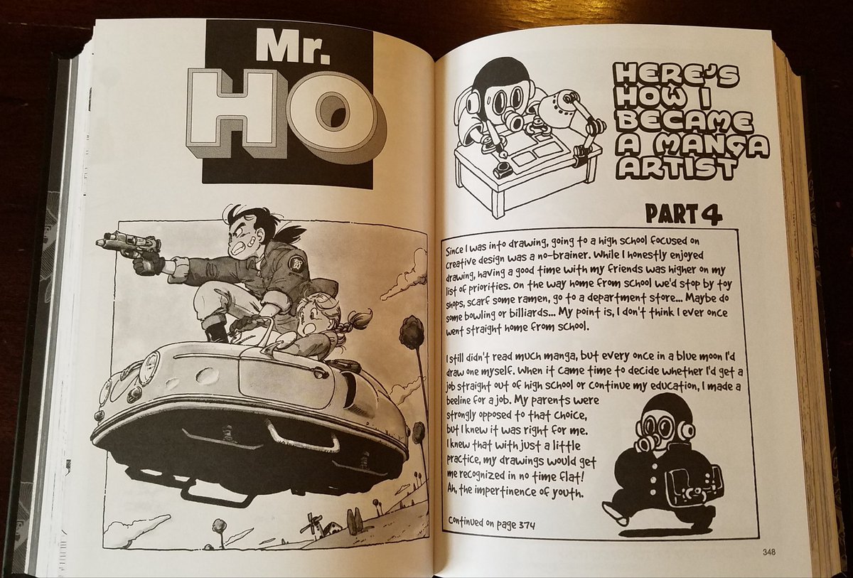 What I always really enjoy is getting to see the little "From the Desk of Toriyama" asides translated! 
Happy day to be a Toriyama fan 