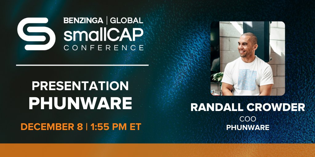 Benzinga's tweet image. GET EXCITED! In a few minutes, we’ll be joined by @CrowderOfficial, the COO of @phunware $PHUN — Tune in now to hear about this HOT stock that’s redefining #gamification — hubs.ly/H0_Pb0L0 #BZSmallCap #stocks #trading #investing
