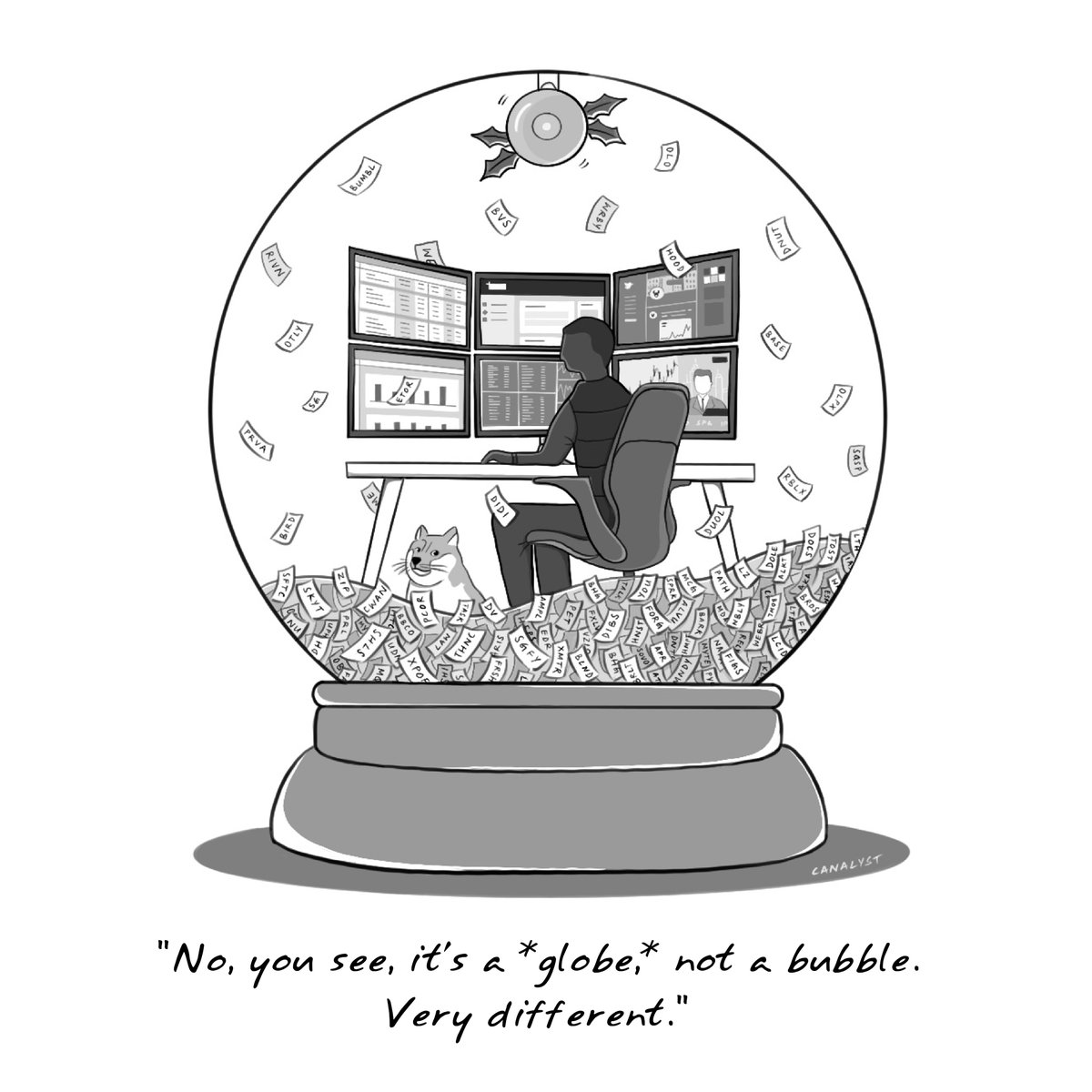 CanalystModels's tweet photo. And the winner is... @ImpatientCap! Thank you to everyone who participated in our 3rd annual #CaptionThisContest, and congratulations to all the finalists! As usual, #FinTwit delivered. https://t.co/tmoItbgW2b